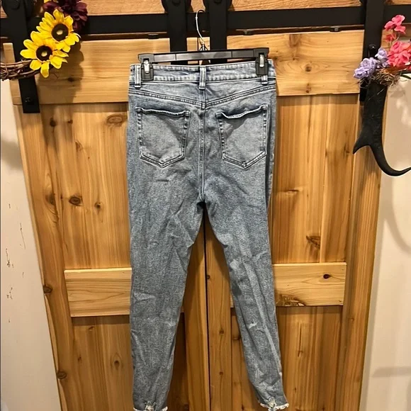 Tinseltown Ripped Blue Skinny Jeans - Picture 8 of 10